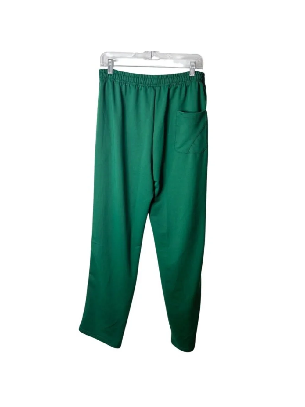 YoungLA Mens Size M Green Track Pants With White Side Stripes Athletic Gym